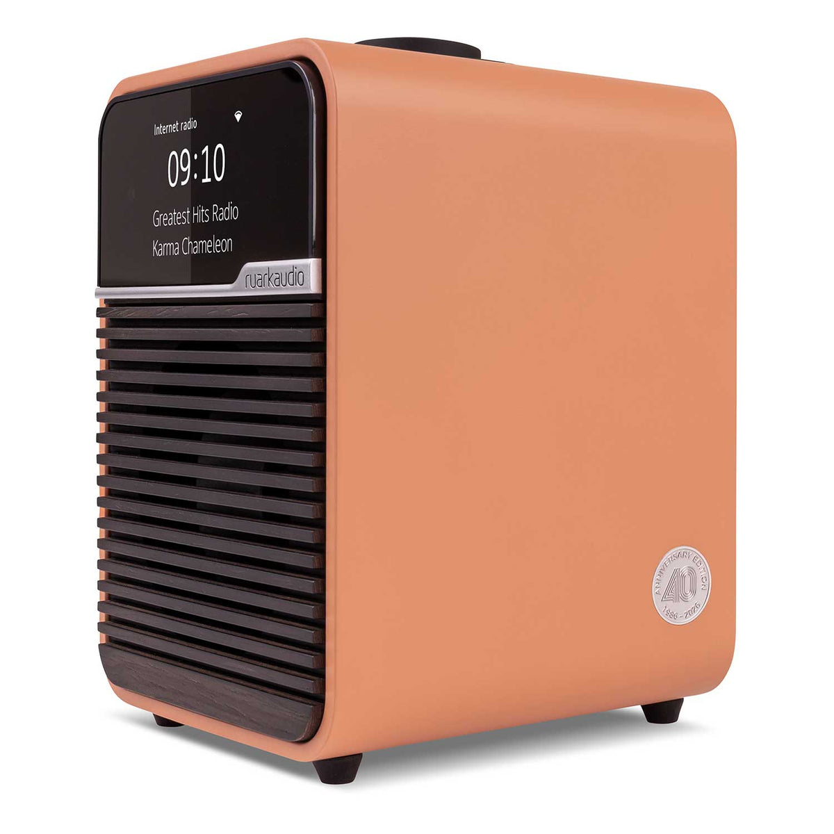 Ruark Audio R1S Smart Radio Terracotta Side View