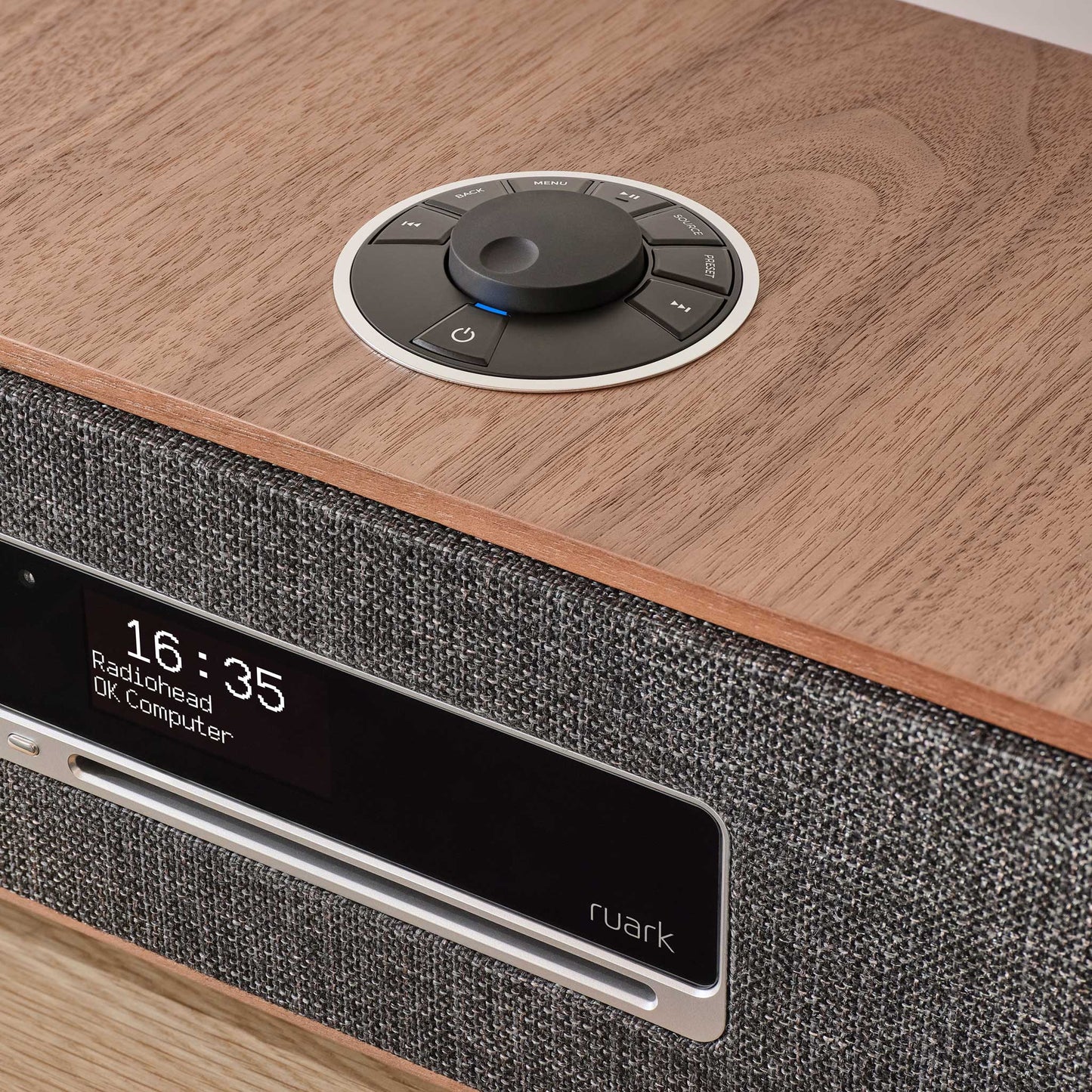 Ruark Audio R3S Rich Walnut Detail