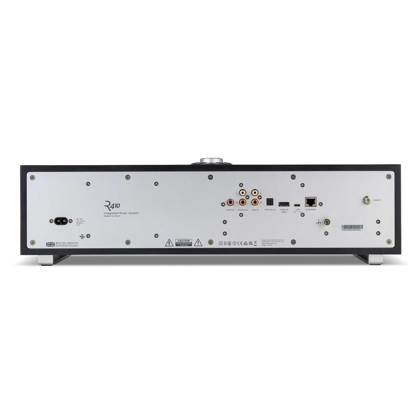 Ruark Audio R410 Charcoal Rear View