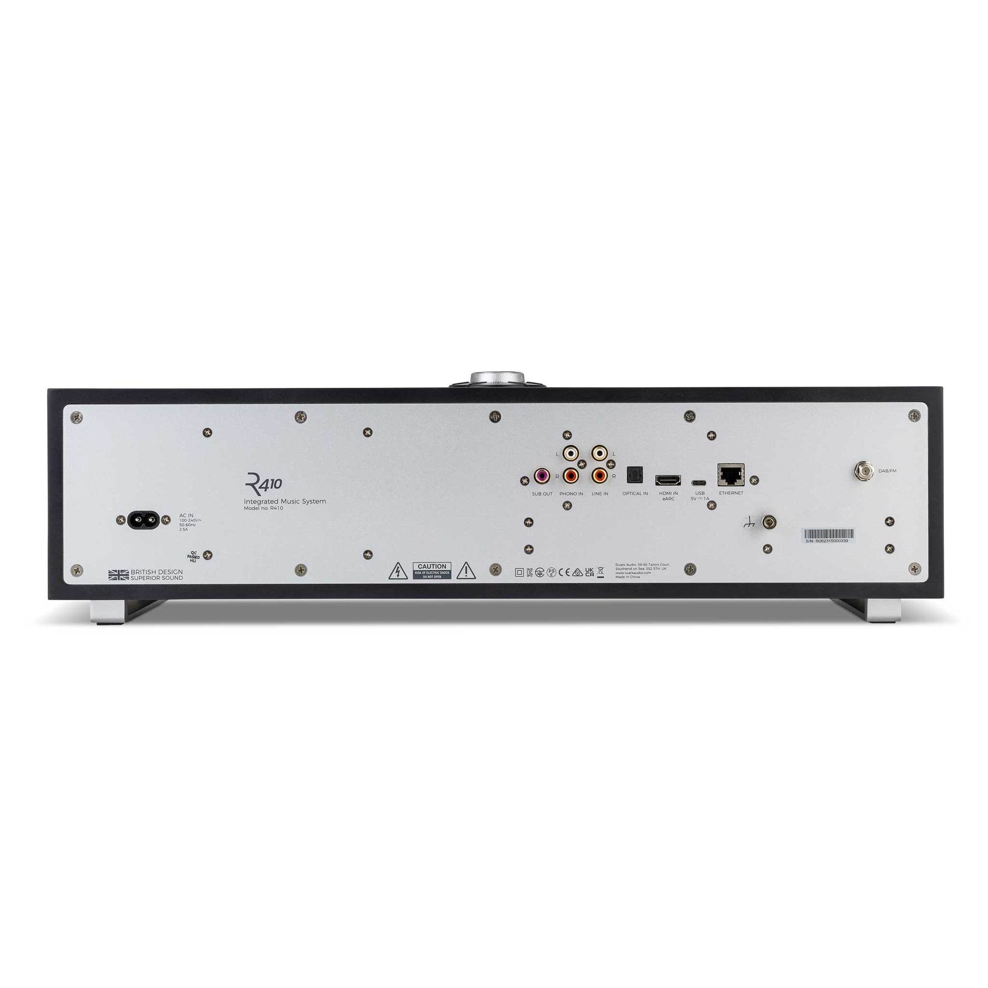 Ruark Audio R410 Charcoal Rear View