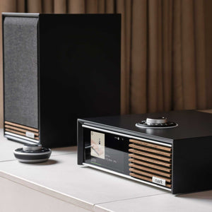 Ruark Audio R610 Charcoal On Sideboard