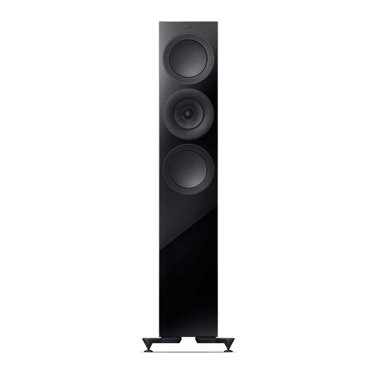 KEF R7 Meta Black Gloss Front View