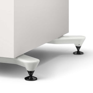KEF R7 Meta White Gloss Spike Detail