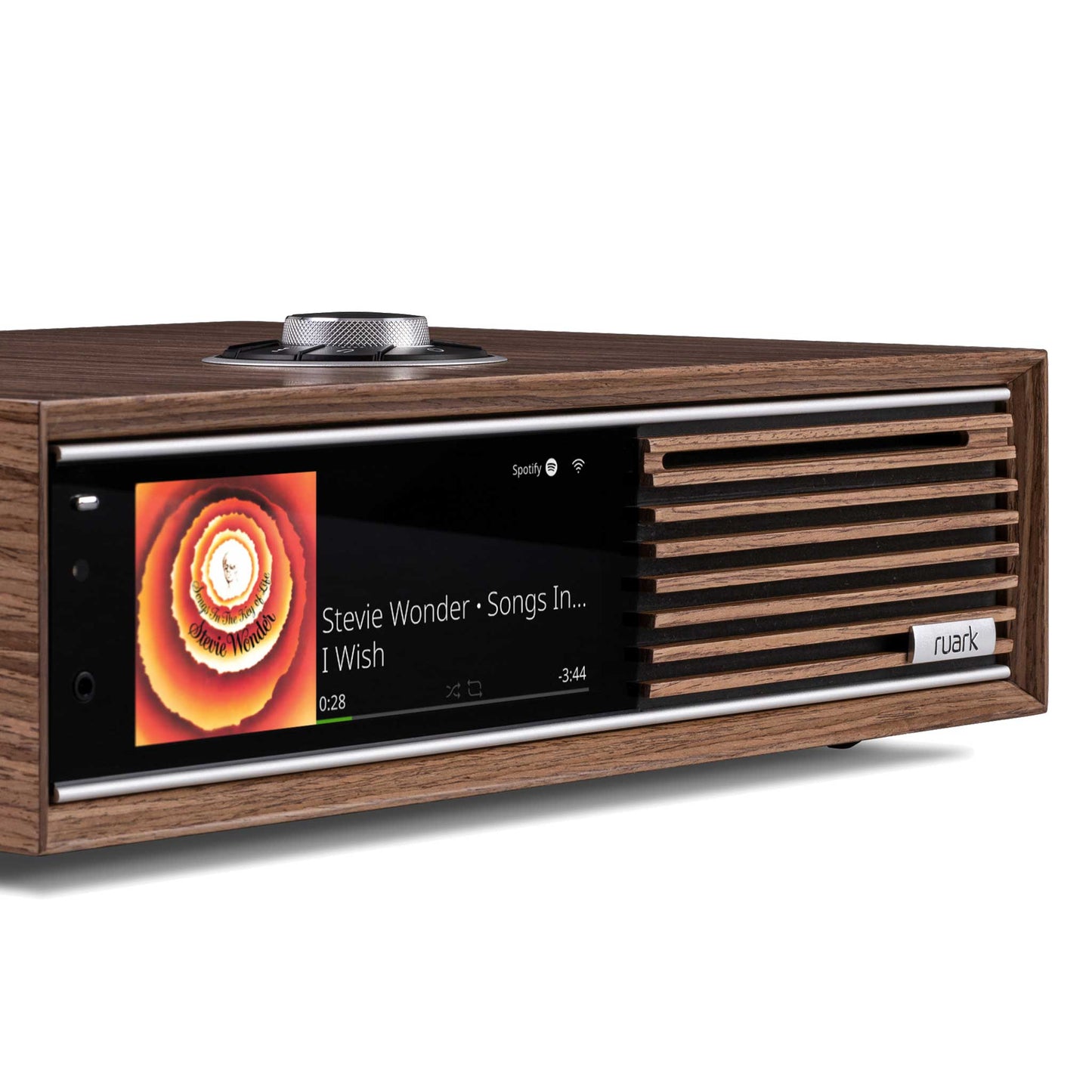 Ruark Audio R710 Fused Walnut Front Detail
