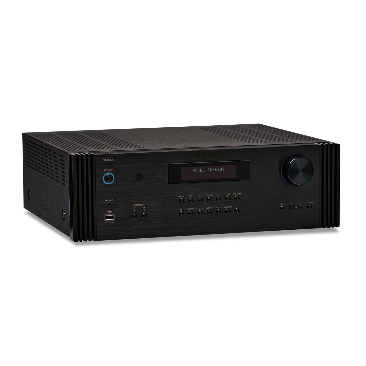 Rotel RA-6000 Black Angled View