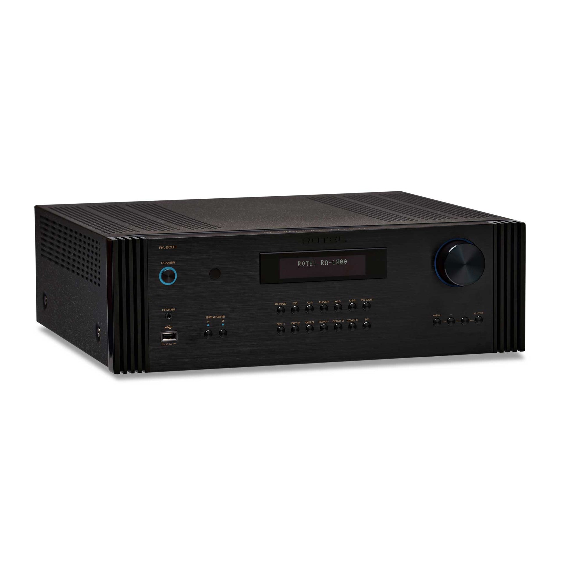 Rotel RA-6000 Black Angled View