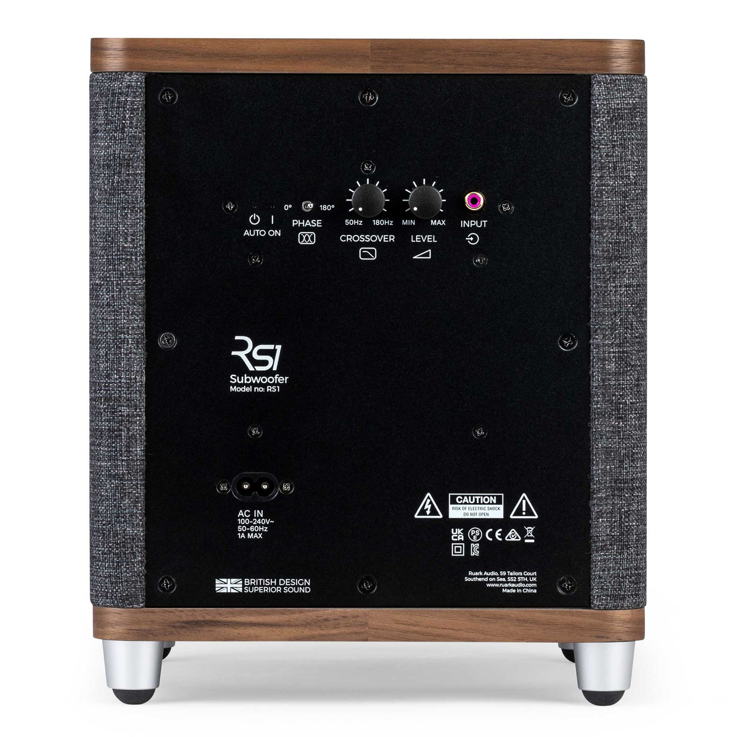Ruark Audio RS1 Walnut Rear View