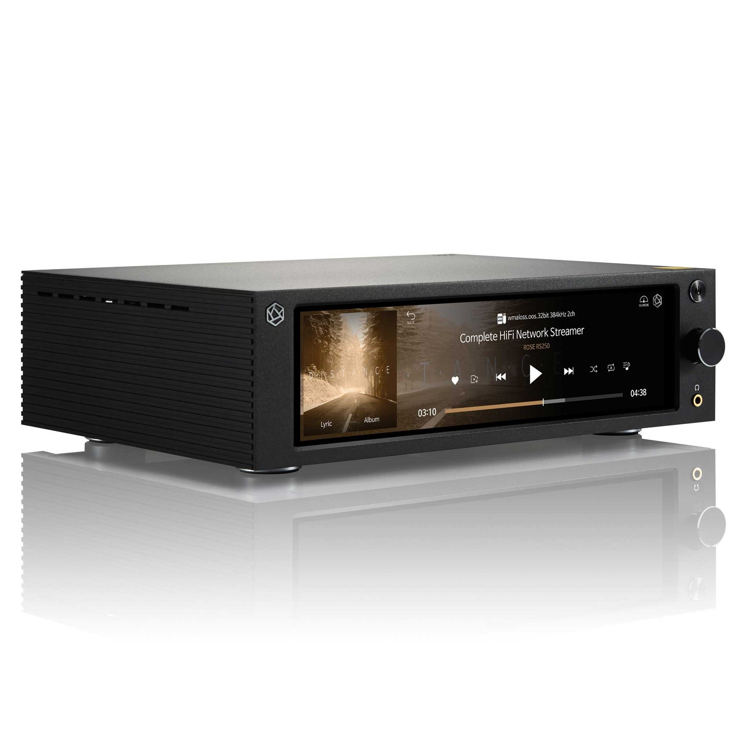 HiFi Rose RS250A Black Angled View 