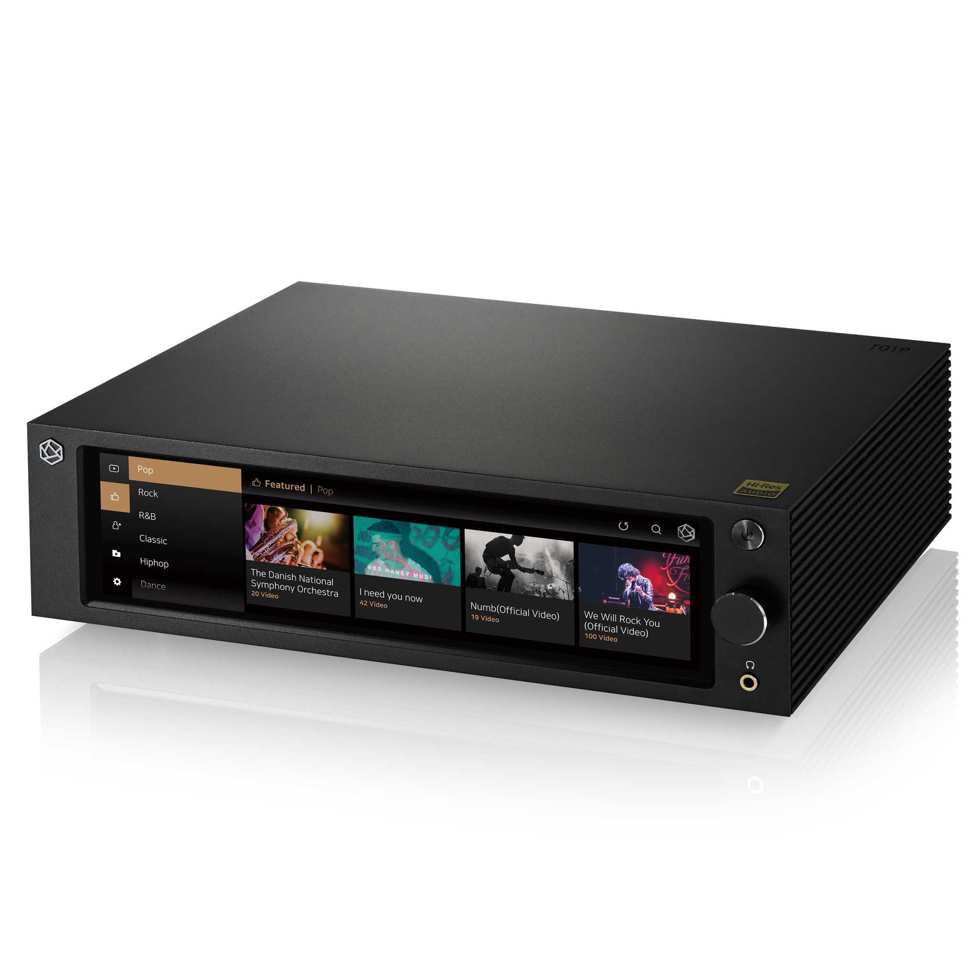 HiFi Rose RS250A Black Profile View