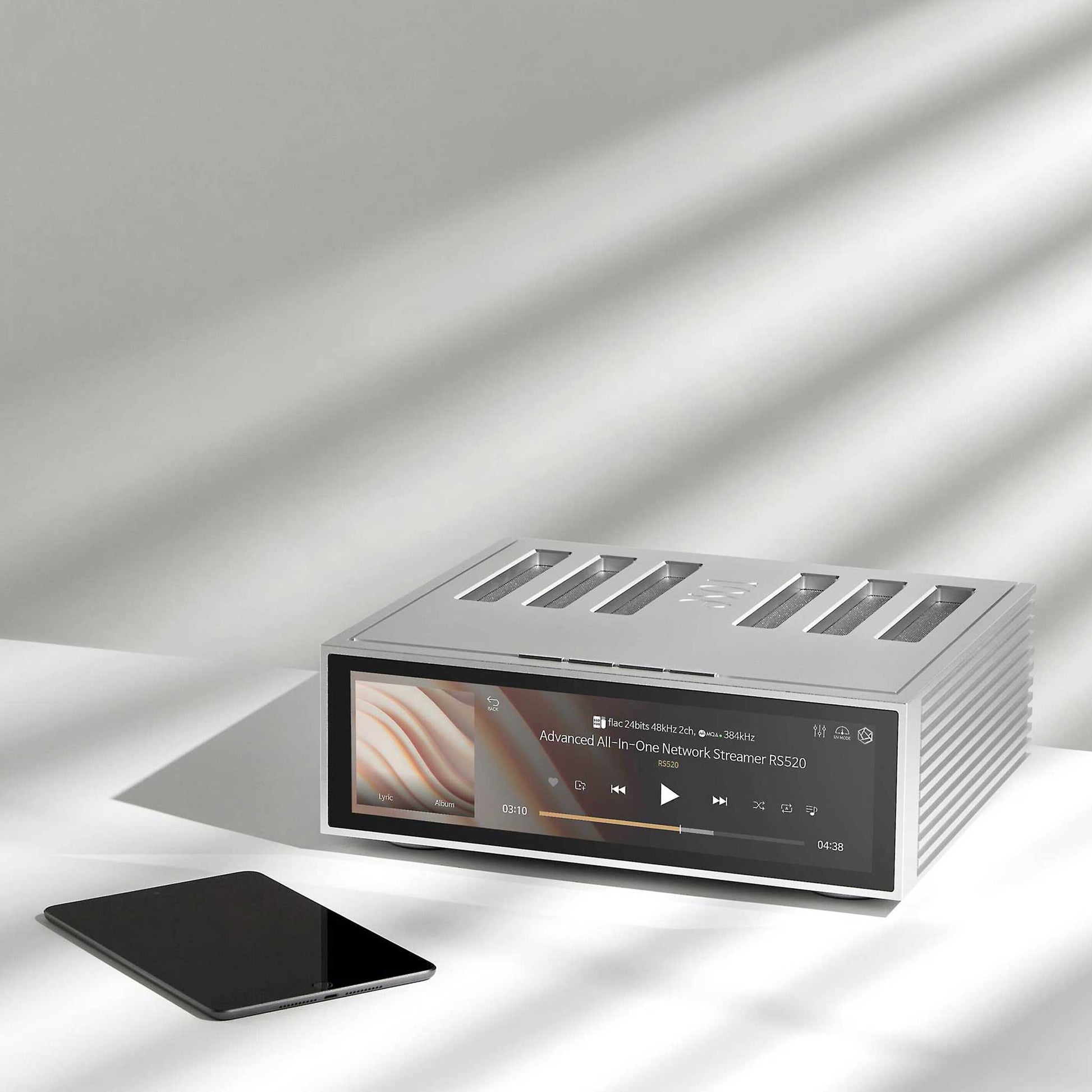 HiFi Rose RS520 Silver On Shelf