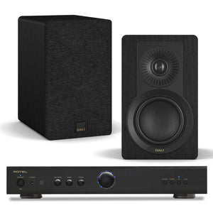 Rotel A8 Black with Dali Kupid Black Ash