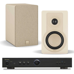Rotel A8 Black with Dali Kupid Caramel White