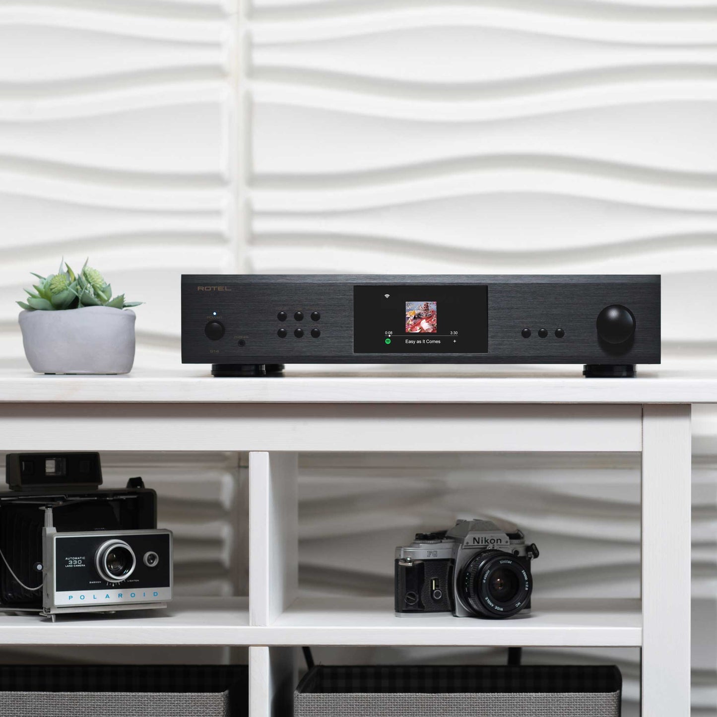 Rotel S14 Black On Shelf