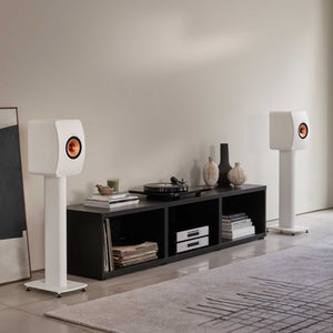 KEF S2 Floor Stands White Room Setting
