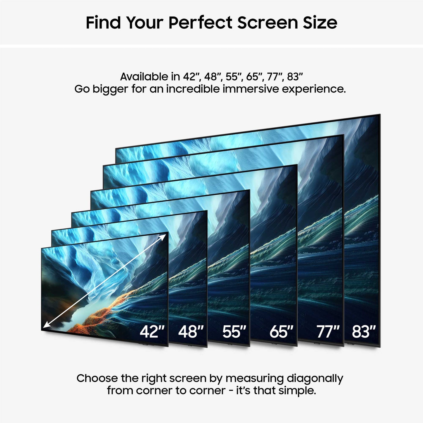 Samsung S90H Screen Sizes