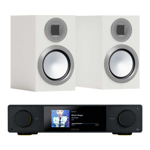 Arcam SA35 with Monitor Audio Gold 50 6G Satin White