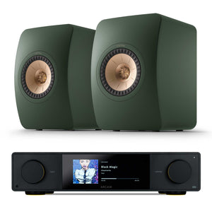 Arcam SA35 with KEF LS50 Meta Moss Green