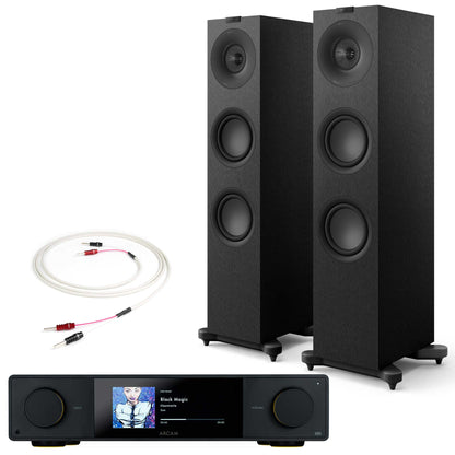 Arcam SA35 with KEF Q7 Meta Satin Black