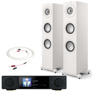 Arcam SA35 with KEF Q7 Meta Satin White