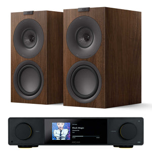 Arcam SA35 with KEF Q Concerto Walnut