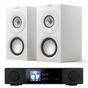 Arcam SA35 with KEF Q Concerto Satin White