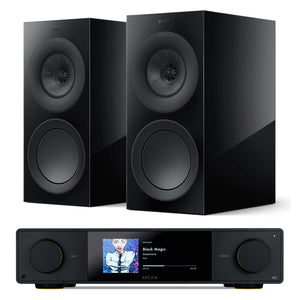 Arcam SA35 with KEF R3 Meta Black Gloss