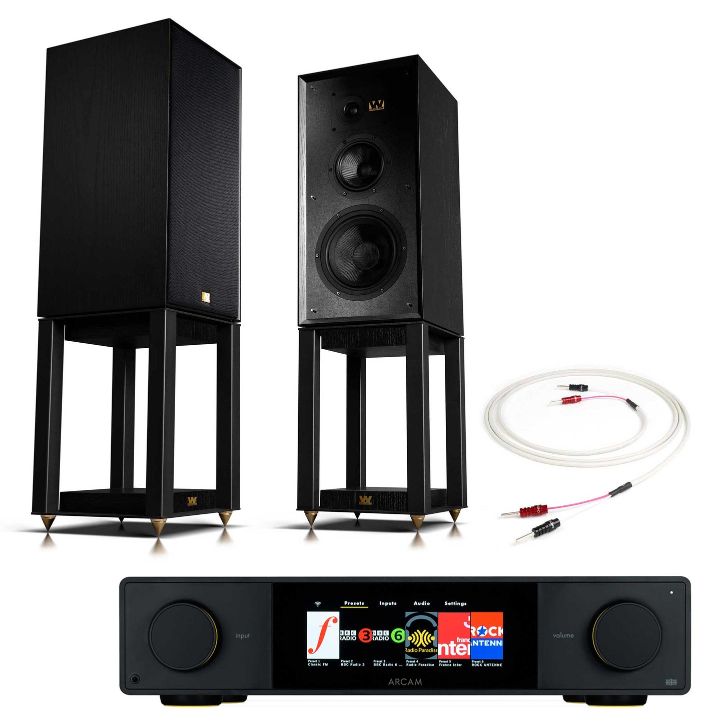 Arcam SA35 with Wharfedale Super Linton Black
