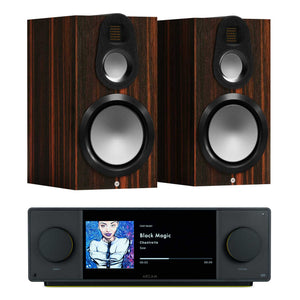 Arcam SA45 with Monitor Audio Gold 100 6G Macassar