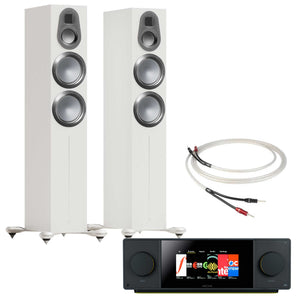 Arcam SA45 with Monitor Audio Gold 300 6G Satin White
