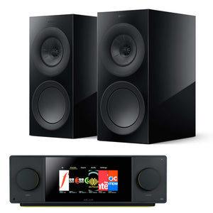 Arcam SA45 with KEF R3 Meta Black Gloss