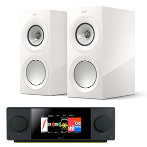 Arcam SA45 with KEF R3 Meta White Gloss