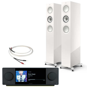 Arcam SA45 with KEF R5 Meta Gloss White