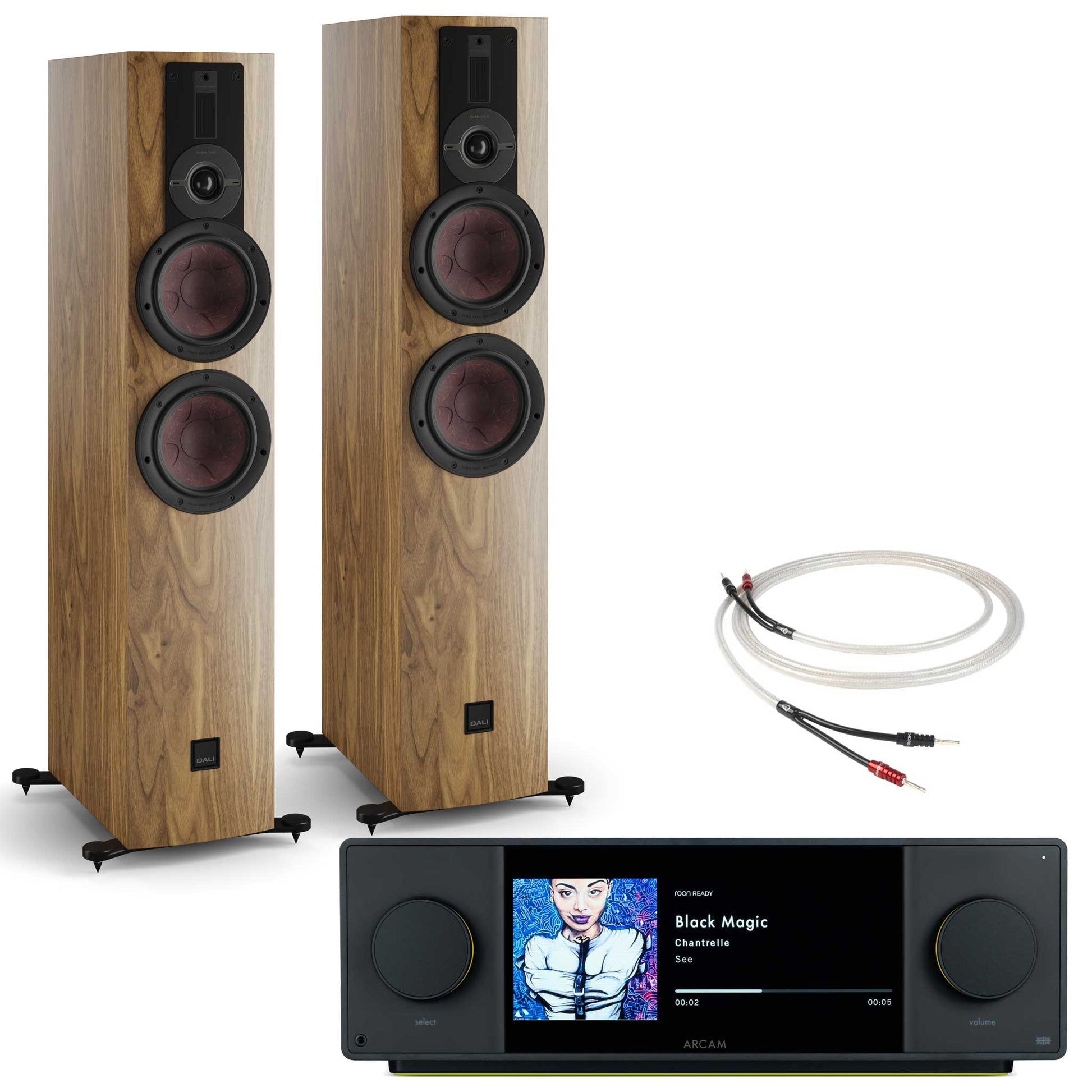 Arcam SA45 with Dali Rubikore 6 Natural Walnut