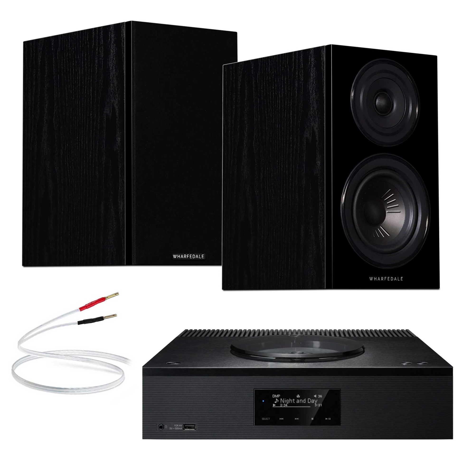 Technics SA-C600 Black with Warfedale Diamond 12.1 Black