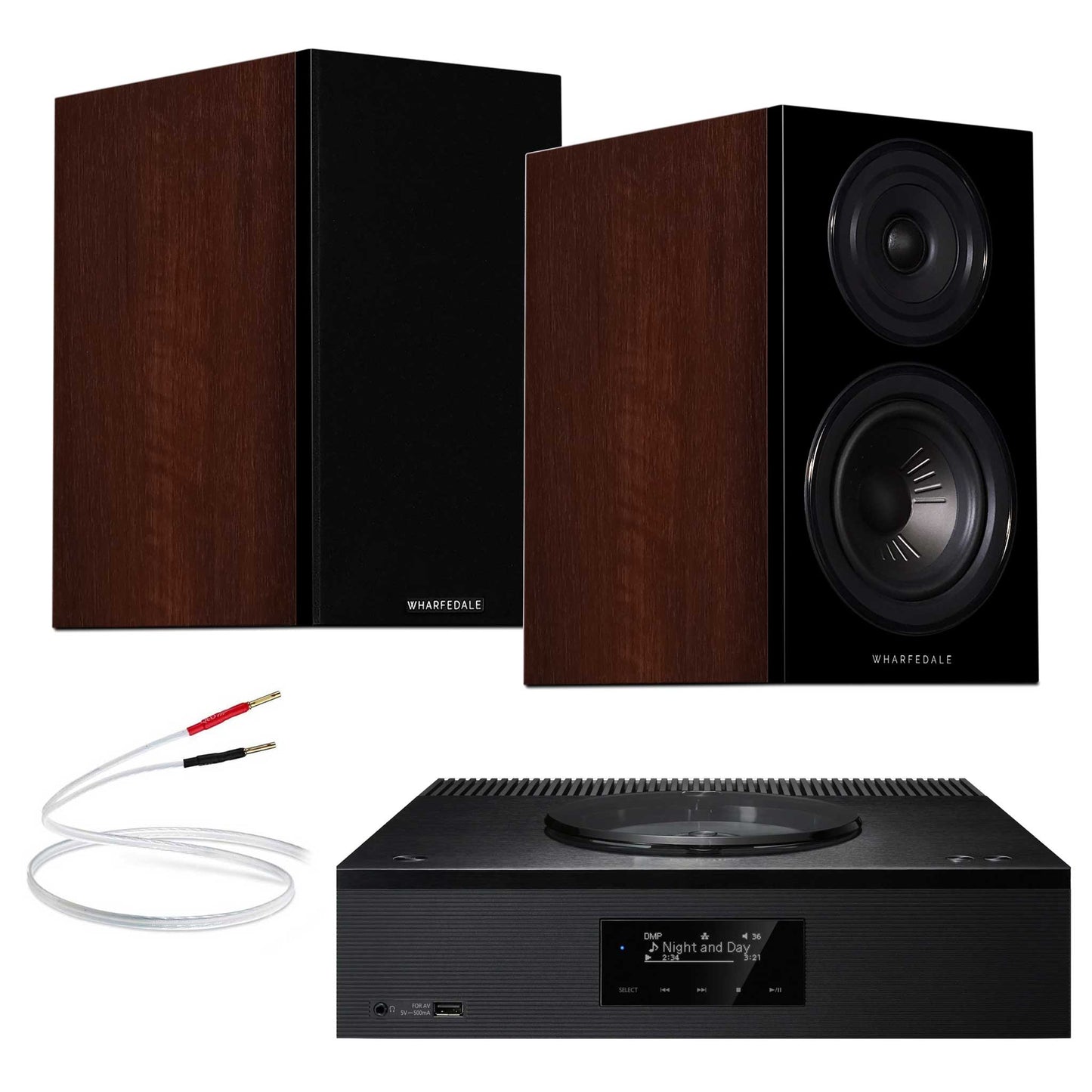 Technics SA-C600 Black with Warfedale Diamond 12.1  Walnut