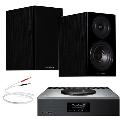 Technics SA-C600 Silver with Warfedale Diamond 12.1 Black