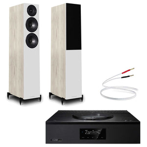 Technics SA-C600 Black with Warfedale Diamond 12.3 Light Oak