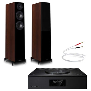 Technics SA-C600 Black with Warfedale Diamond 12.3 Walnut