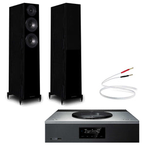 Technics SA-C600 Silver with Warfedale Diamond 12.3 Black
