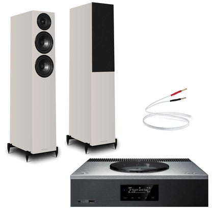Technics SA-C600 Silver with Warfedale Diamond 12.3i Grey