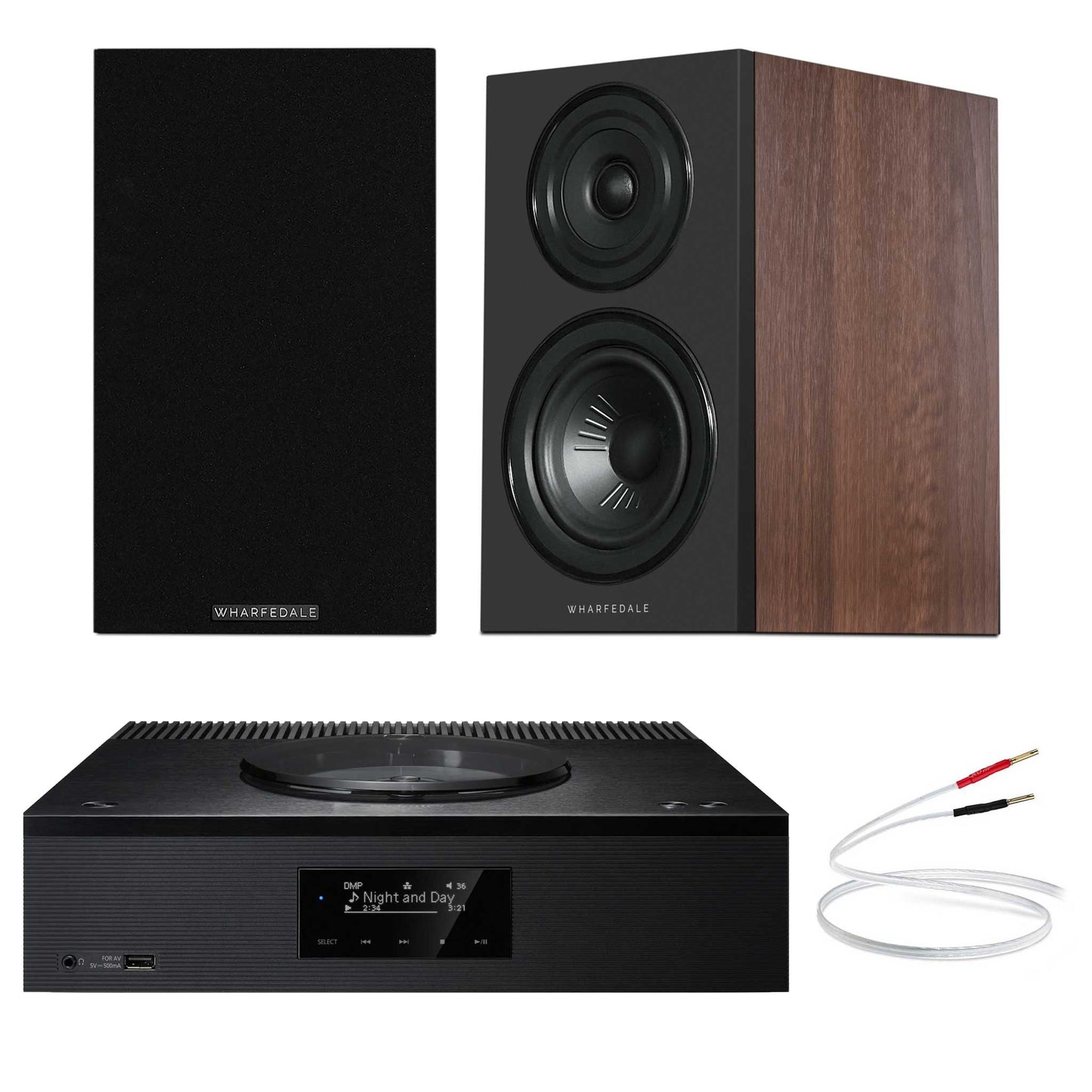 Technics SA-C600 Black with Warfedale Diamond 12.1 Walnut