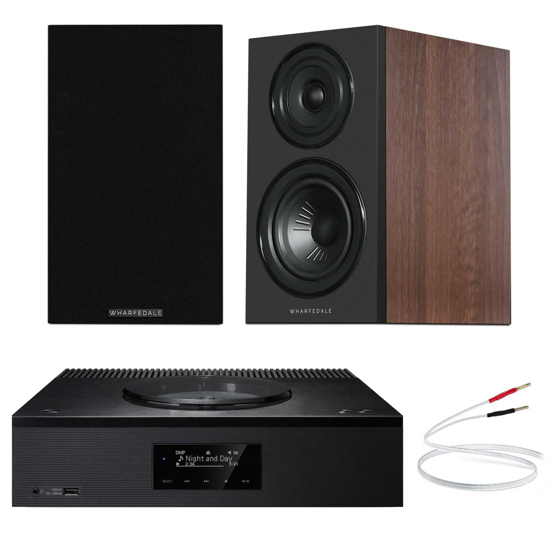 Technics SA-C600 Black with Warfedale Diamond 12.1 Walnut