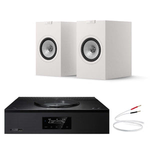 Technics SA-C600 Black with KEF Q1 Meta White