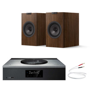 Technics SA-C600 Silver with KEF Q1 Meta Walnut