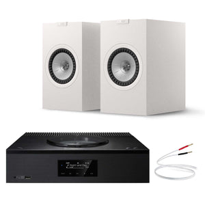Technics SA-C600 Black with KEF Q3 Meta White