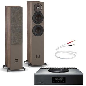 Technics SA-C600 Silver with Dali SONIK 5 Walnut