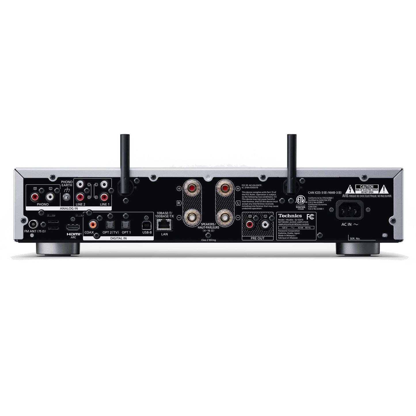 Technics SU-GX70 Silver Rear