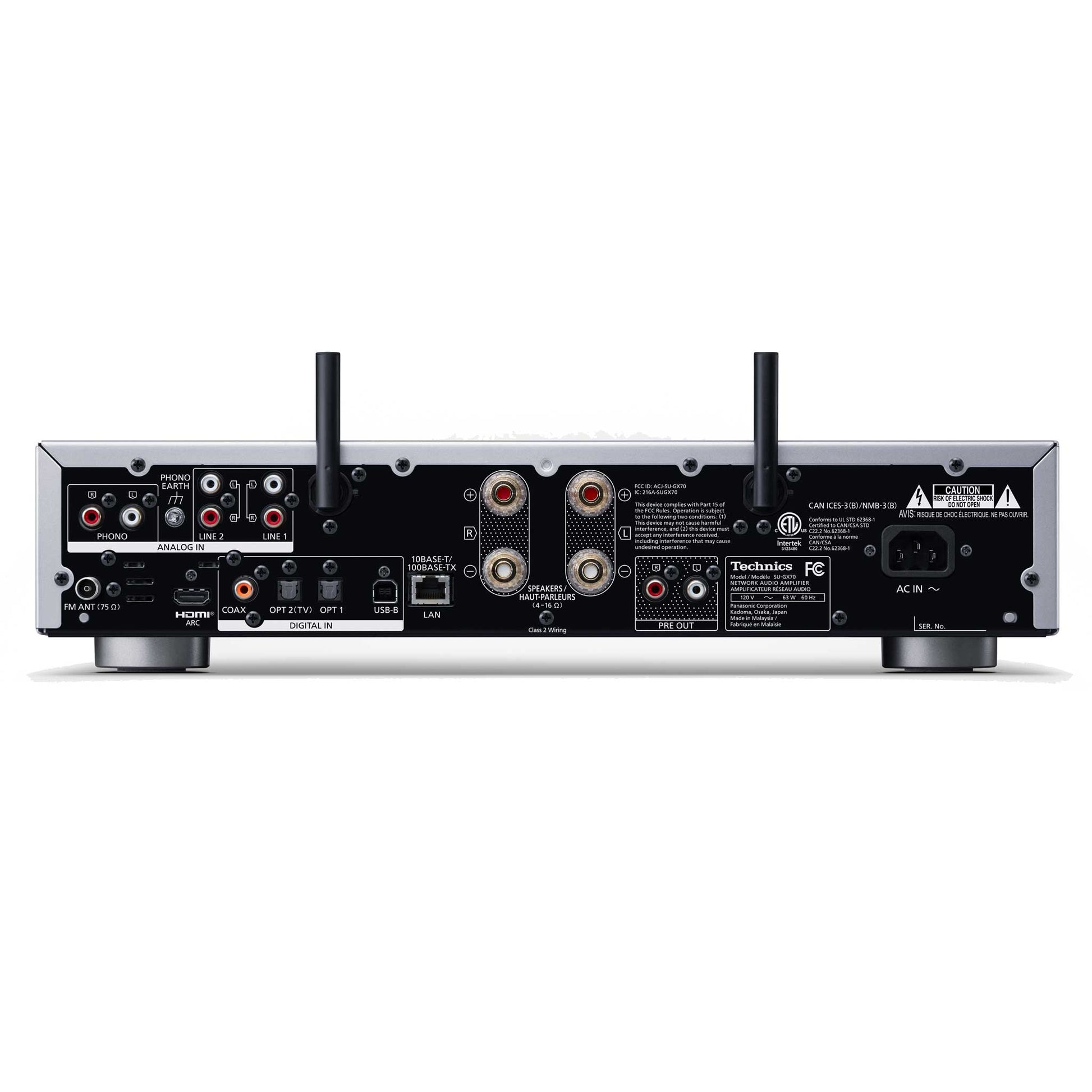 Technics SU-GX70 Silver Rear