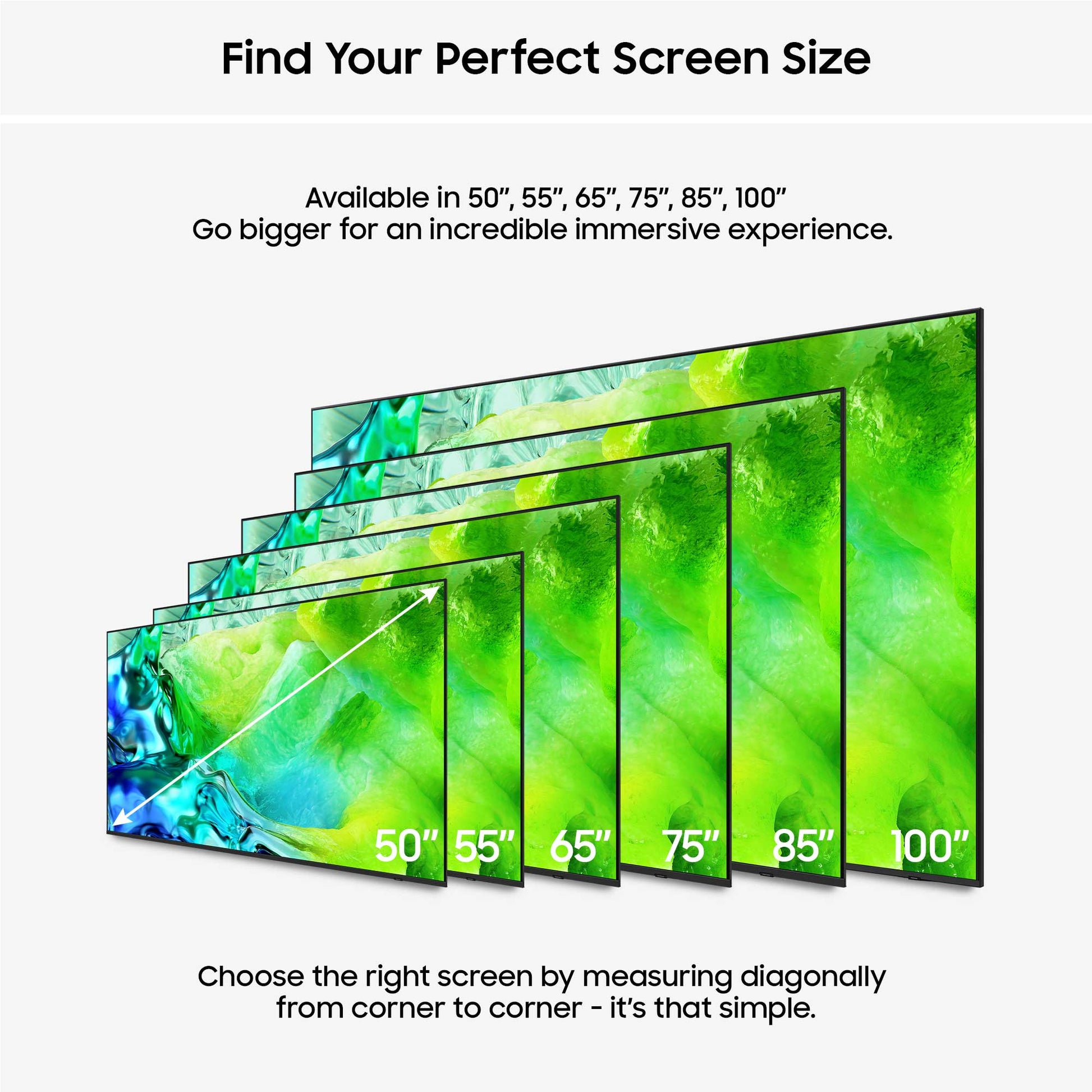 Samsung QN80H Screen Sizes