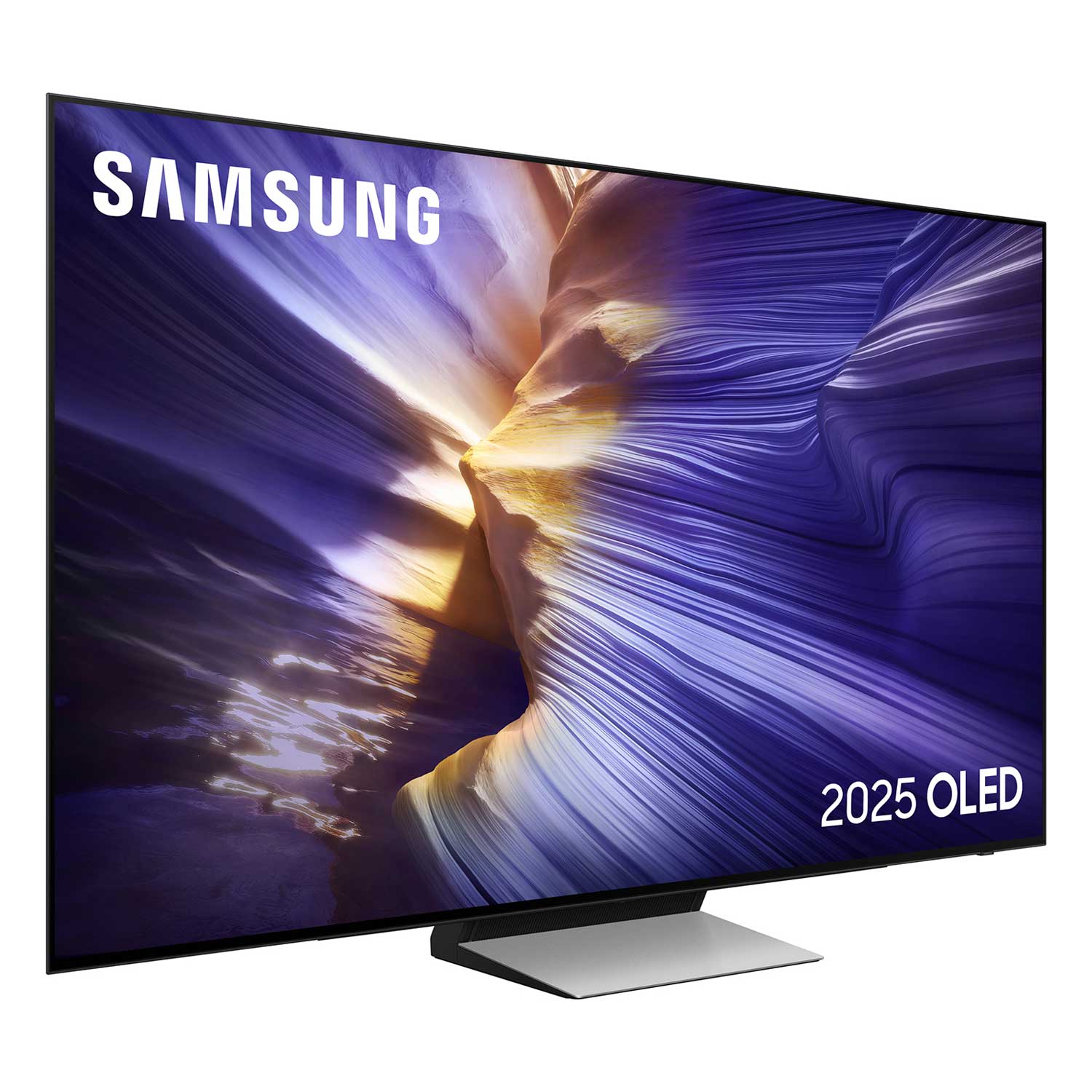 Samsung S90F OLED TV Angled View